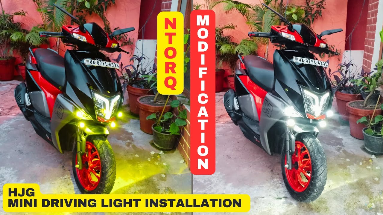 hjg mini driving light v3 installation with relay | #ntorq