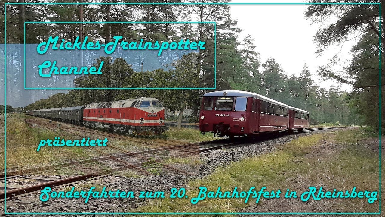 ☆☆☆ Sonderfahrten zum 20. Bahnhofsfest in Rheinsberg ☆☆☆