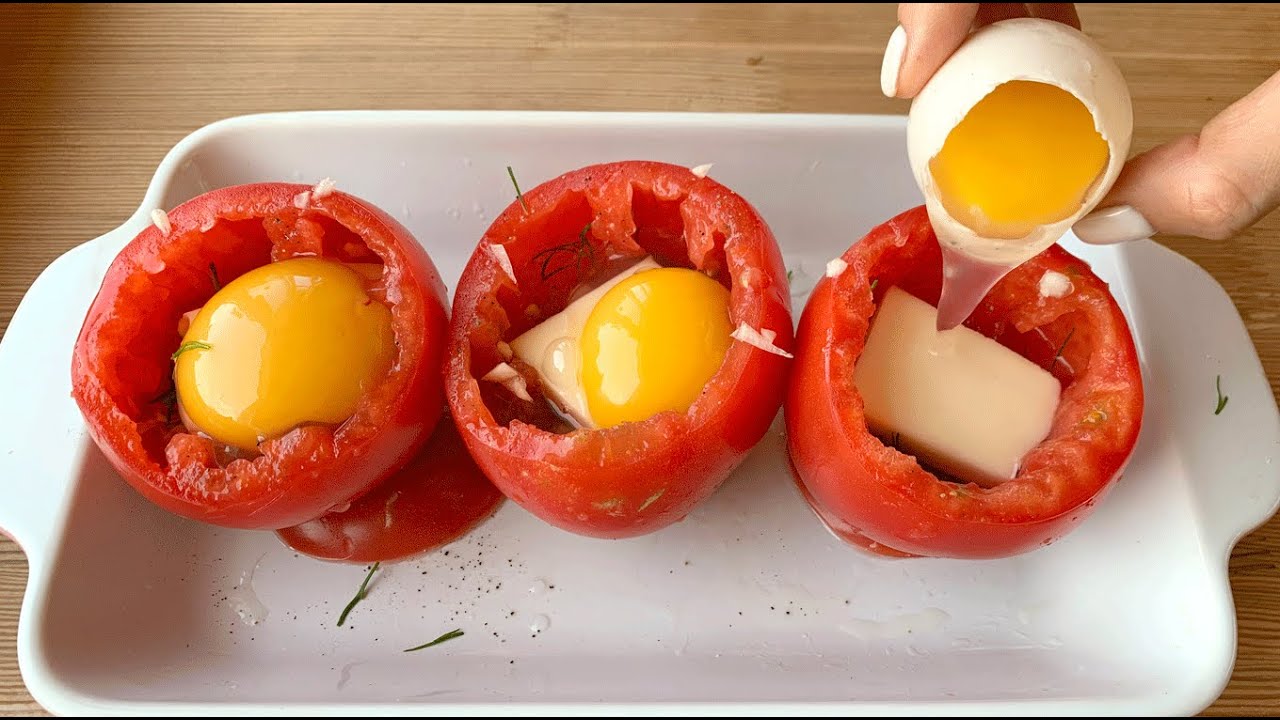 Just put an egg in a tomato and you will be delighted! Breakfast recipe | Delicious Cuisine