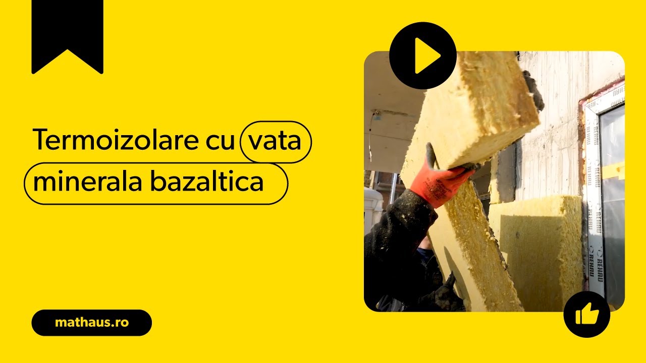 Termoizolare cu vata minerala bazaltica