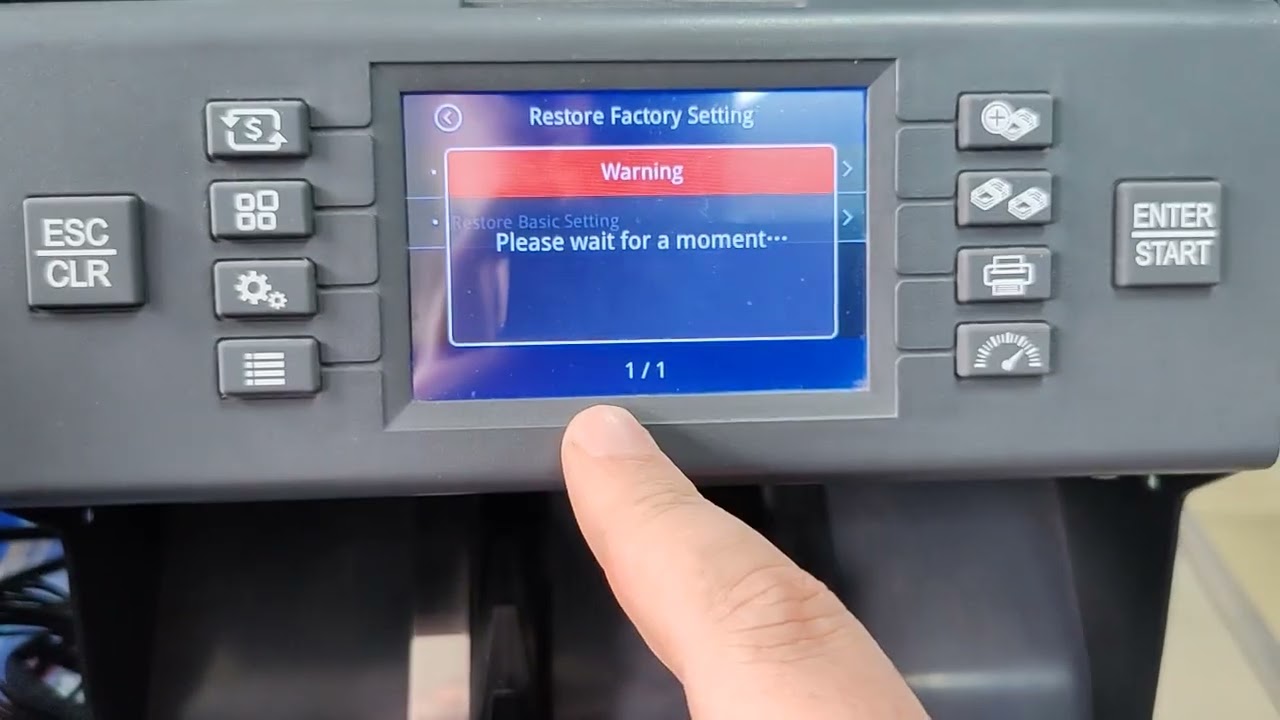 How to Restore Factory Settings on BC-55 Money Counter Machine