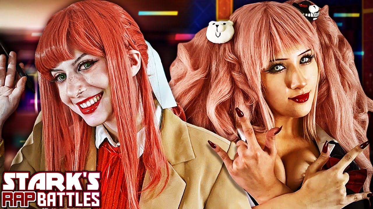 Monika vs. Junko Enoshima - Stark's Rap Battles (Feat. Kurobane Azia, shishishiena, & More!)