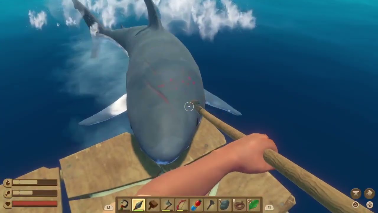 Raft - new world - solo then shared controller (Part 1/2)