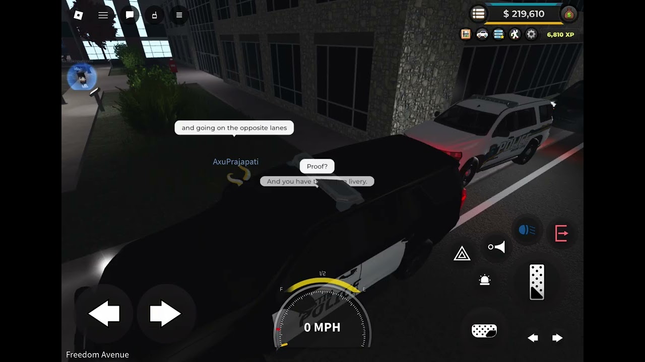 Playing Texas state roleplay on Roblox ERLC.