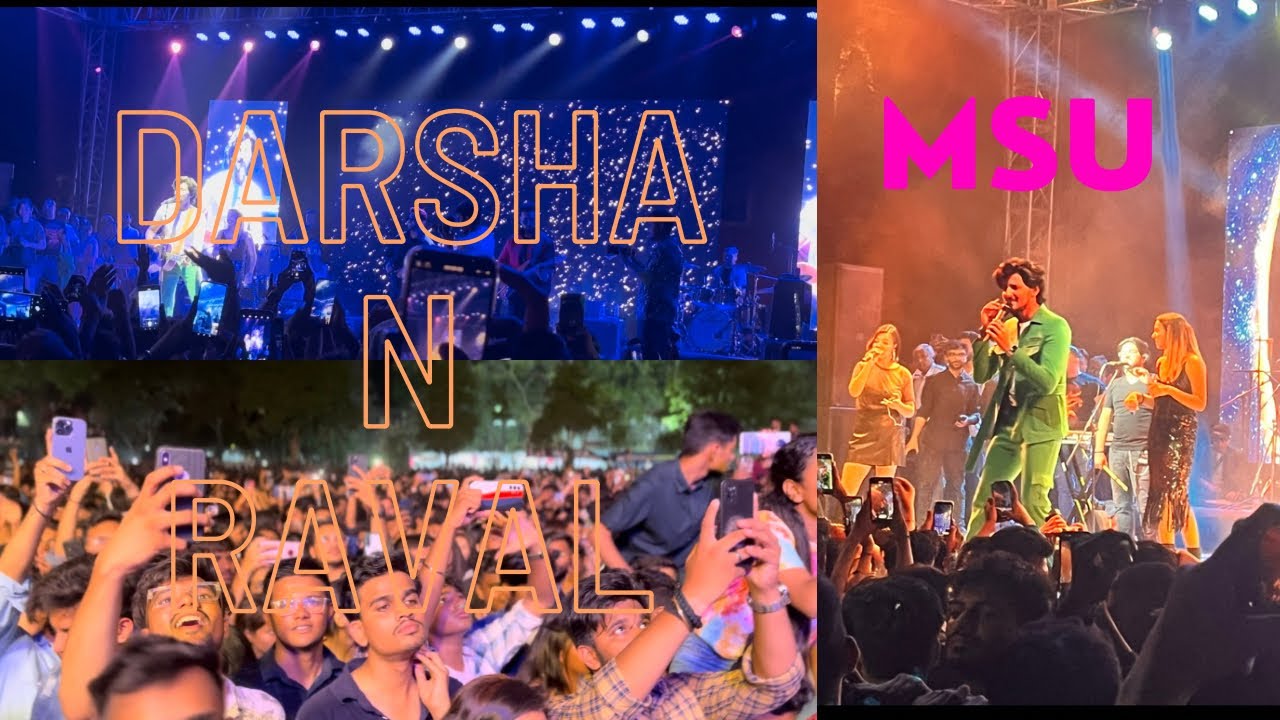 DARSHAN RAVAL CONCERT AT MSU IN VADODARA | KAASH AISA HOTA |#msuniversity #darshanraval #concert