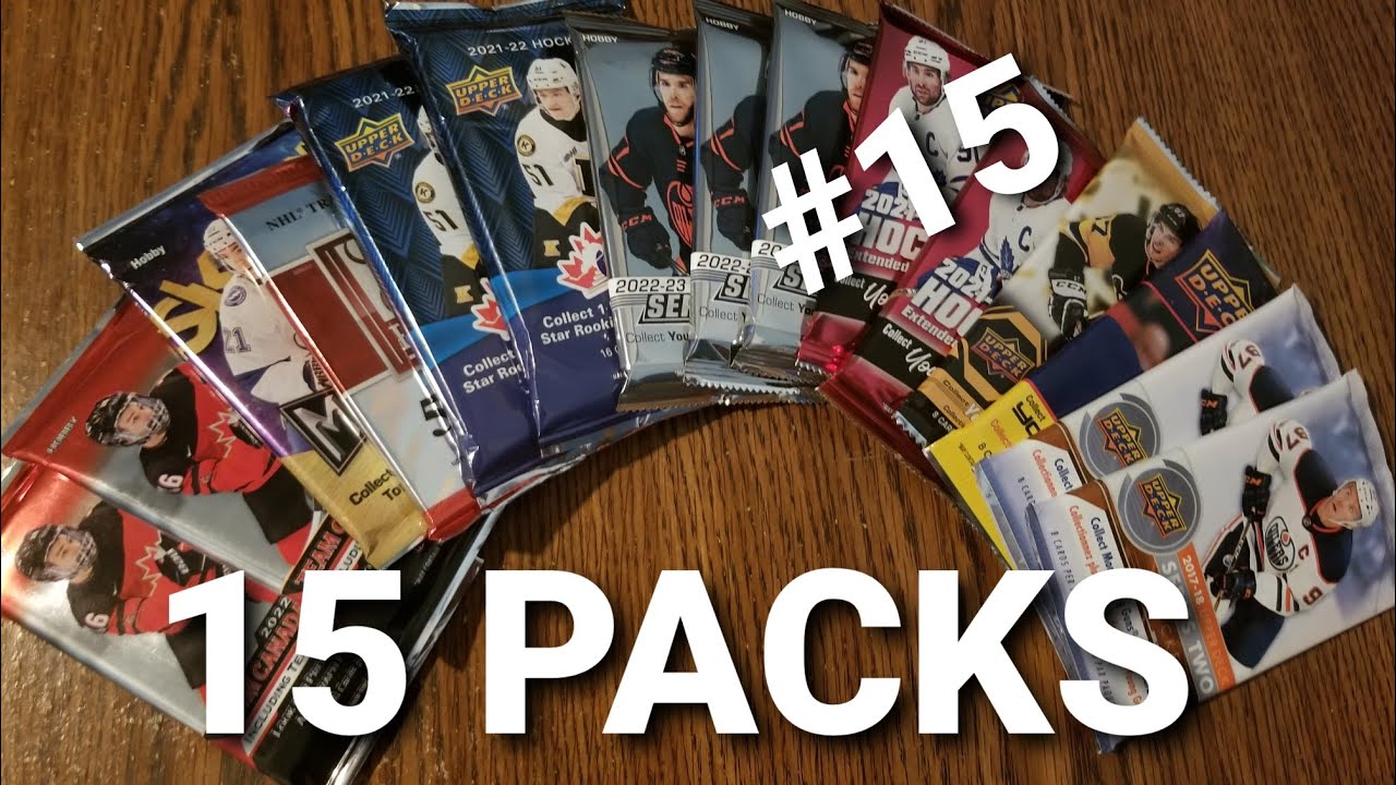 Ouverture de 15 Paquets Random de Cartes de Hockey #15! | Clear Cuts, Coyotes & Canvases!