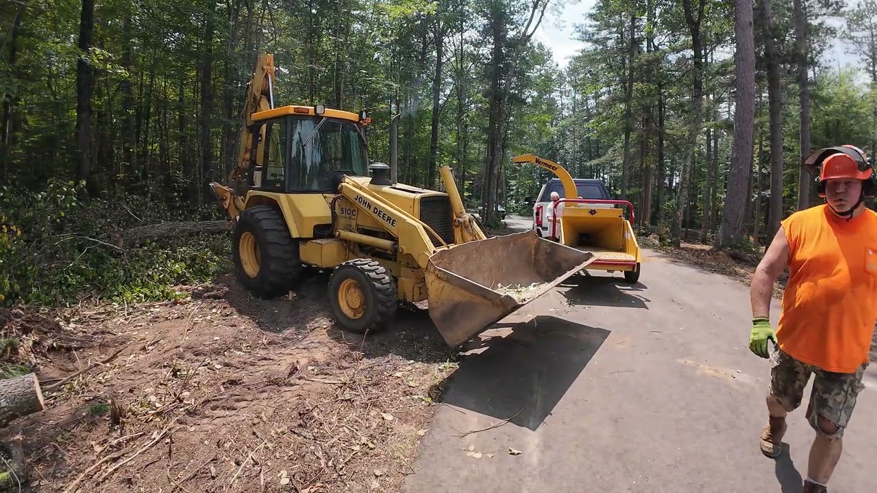 Clearing land & Chipping brush 