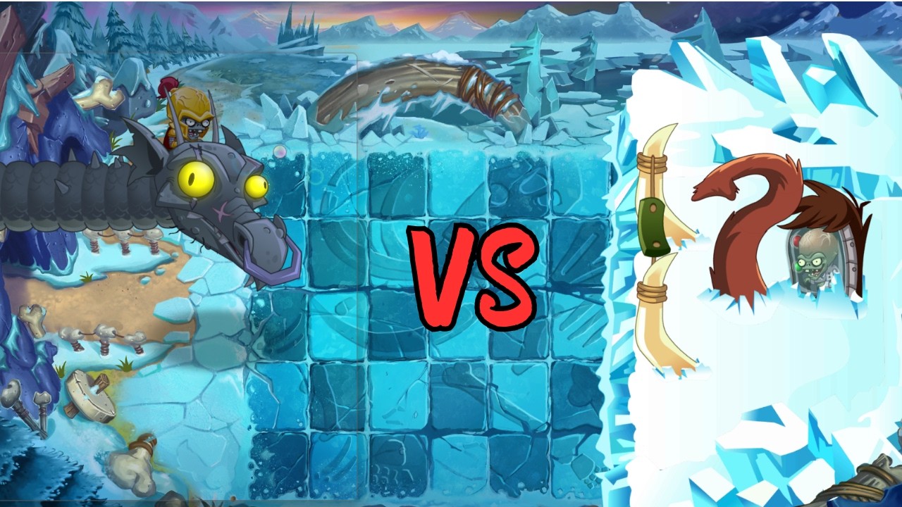 Zombot Dark Dragon vs Zombot Tuskmaster 10,000 BC | PvZ 2 Gardendless : Zomboss Tournament !
