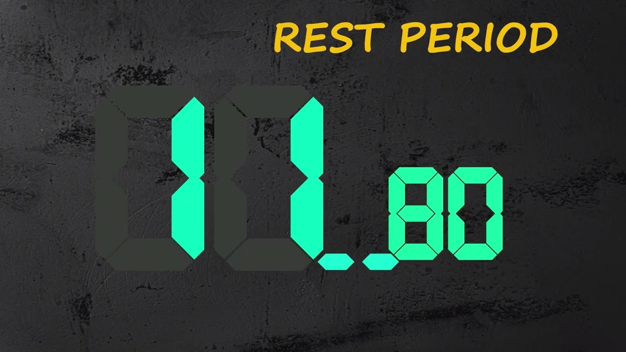 Isometric Interval Training – 25s Hold / 15s Rest x6 Sets  (Pull-up, Plank, Wall Sit) #countdown