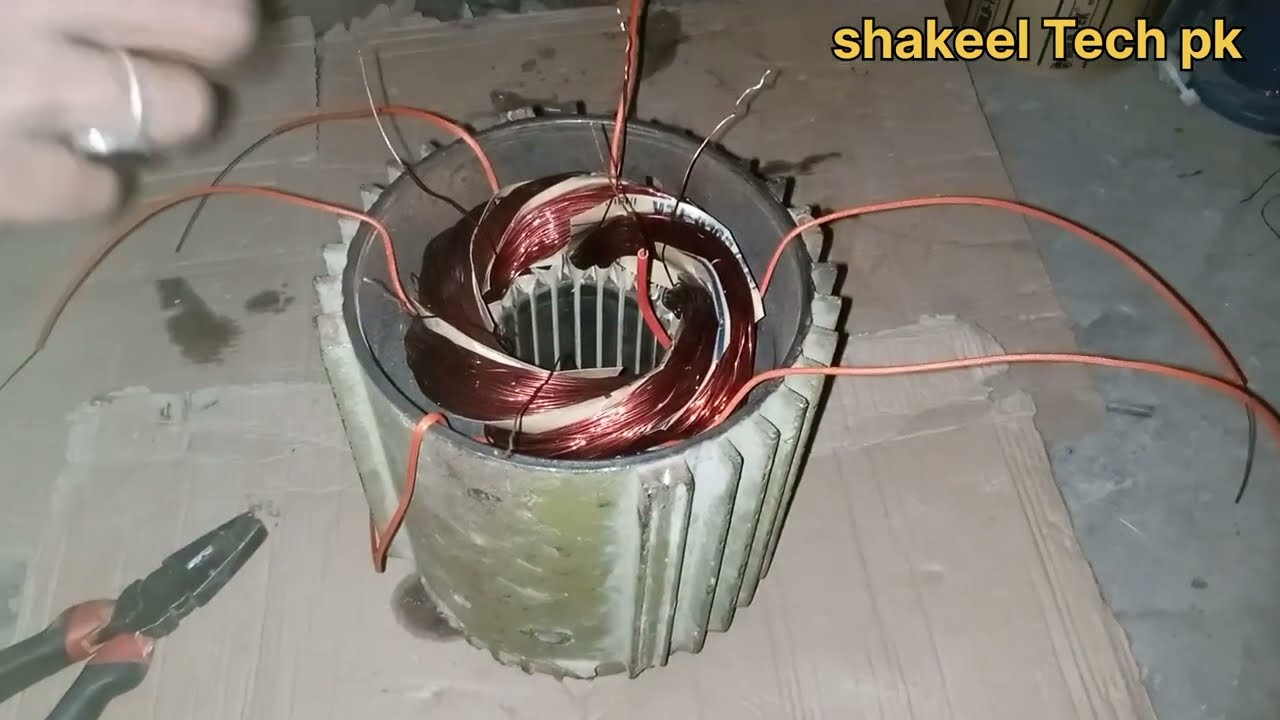 3 Phase Water pump Motor Winding  Connection || 3 phase motor connection three phase motorconection 