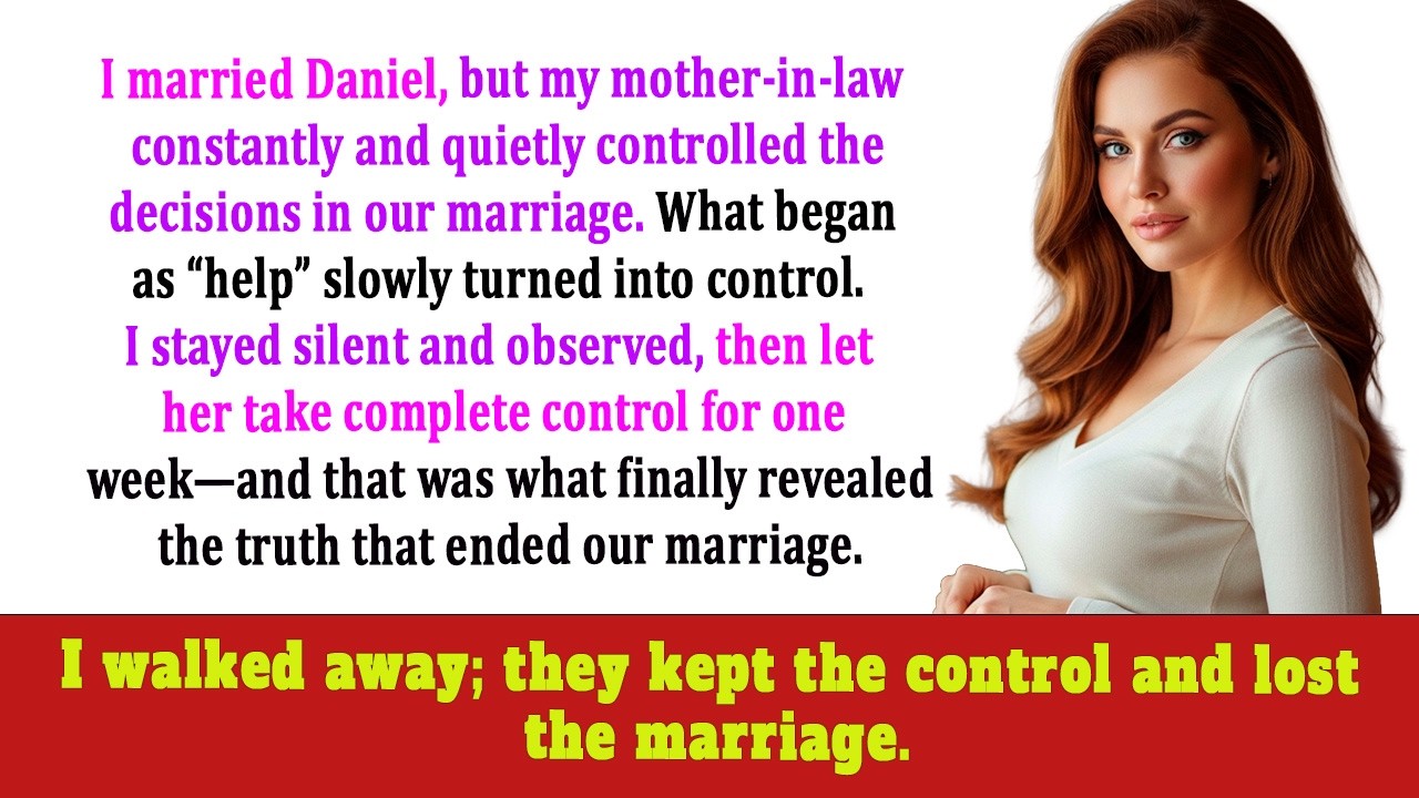 My Husband’s Mother Tried to Run Our Marriage — So I Let Her Win… For Exactly One Week