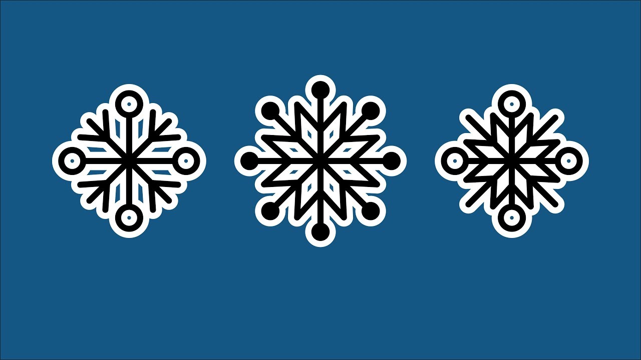 РИСУЕМ СНЕЖИНКИ. Adobe Illustrator
