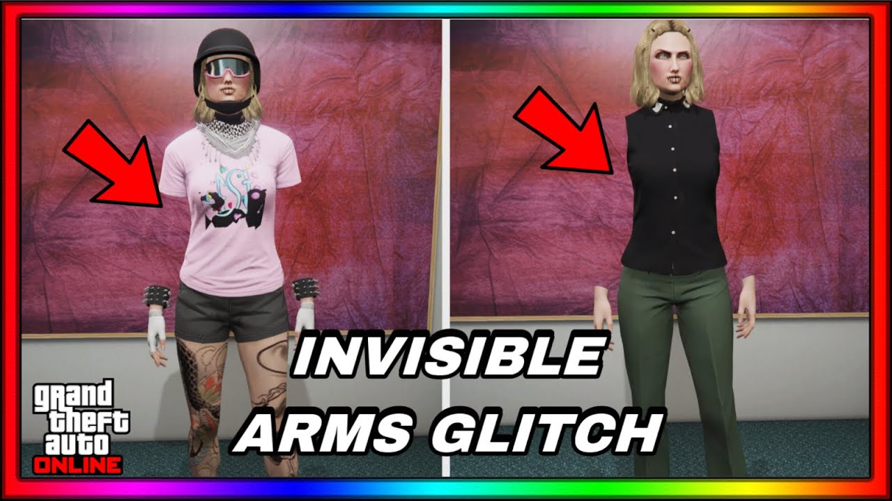 GTA 5 ONLINE-UPDATE FEMALE INVISIBLE ARMS OUTFIT GLITCH TUTORIAL (FEMALE ONLY) NO LOSING OUTFITS
