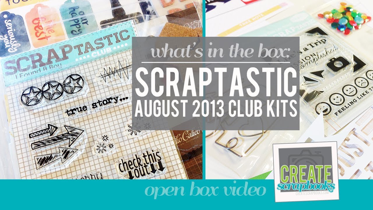 Scraptastic Club AUGUST 2013 This Life Noted Kit (Project Life), Classy Girls Scrapbook Kit & Add-On