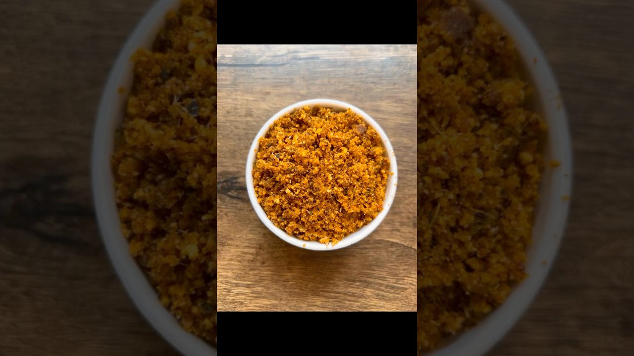 Peanut Garlic Podi🥜|Peanut Garlic Dry Chutney🔥|Peanut Garlic Podi Recipe🌶️|5 Mins Recipe #shorts