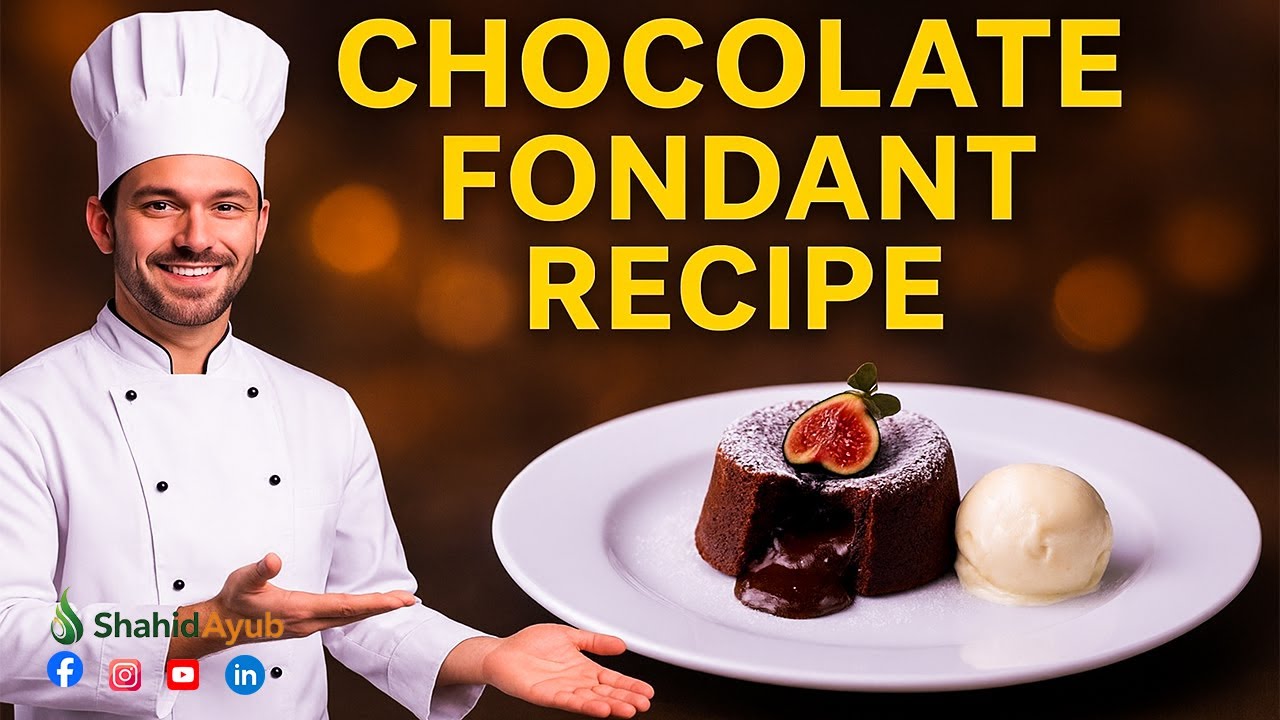 Best Chocolate Fondant Recipe | Easy Molten Lava Cake | Perfect Dessert in 15 Minutes