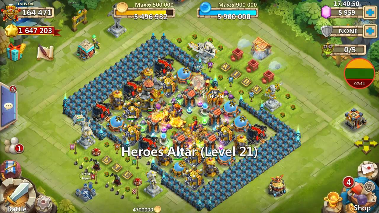 Rolling 13k gems on LxUxXxE acc for Skull Knight Grimfiend Castle Clash Hero Rolls