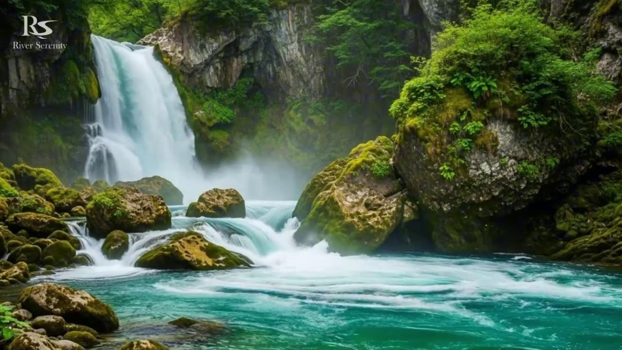 River Sound for Sleeping with Forest River Flow Ambience for Meditation Sleep and Relaxation
