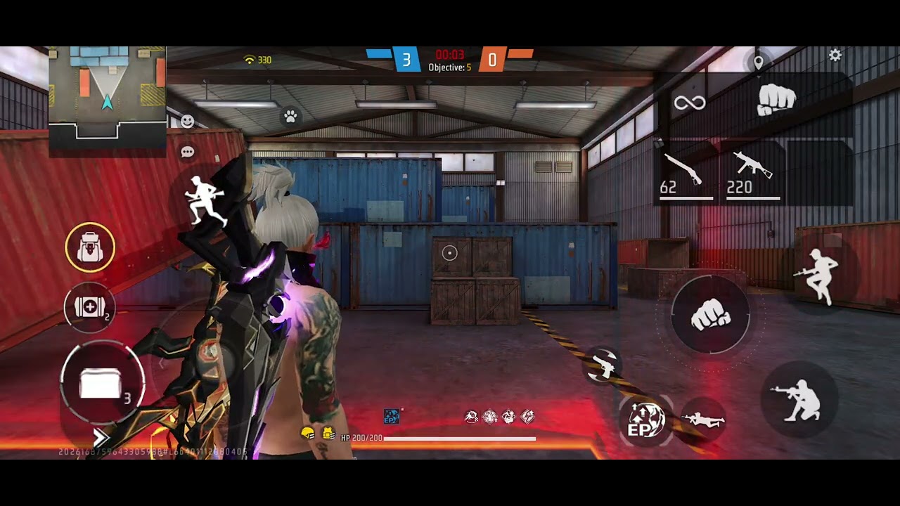 free fire game lone wolf with random players High Ping in game #freefire #ff #gaming 