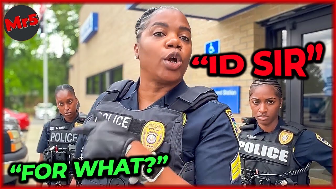 Three Female Cops Press for ID but He Outsmarts Them Instantly