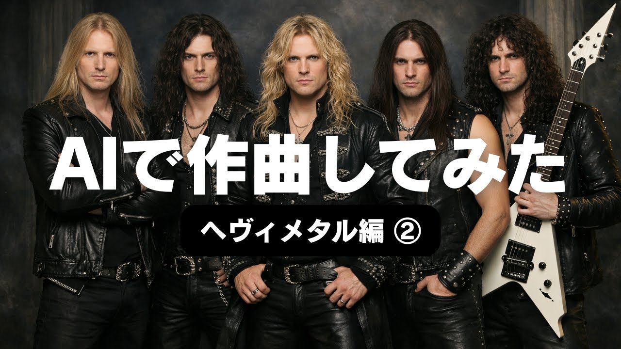 【AIで作曲してみた】ヘヴィメタルの爆速ギターと情熱的ヴォーカルをAIは表現できるか?!   #ヘヴィメタル #速弾き #ai