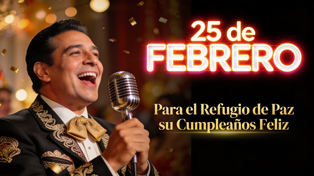 Para nuestro refugio de paz de este 25 de febrero: ¡Un Cumpleaños Feliz con mariachi acogedor! 🏡