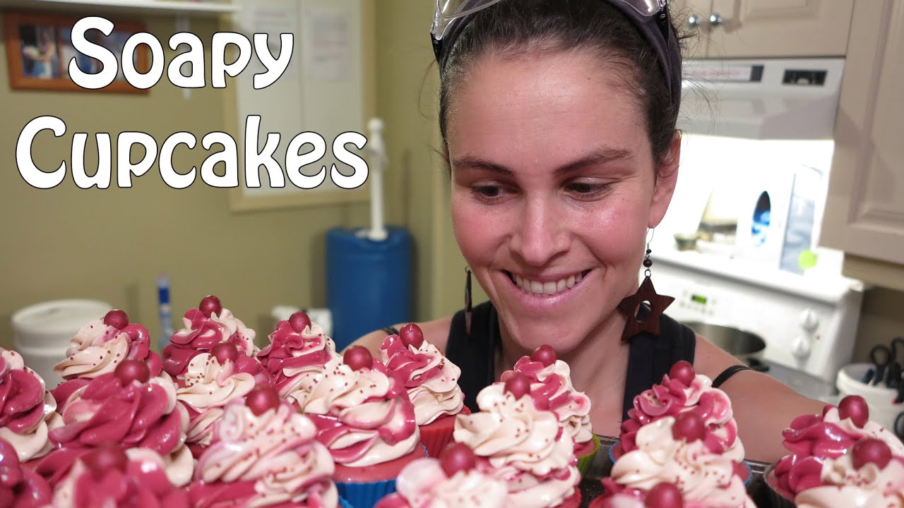 Cold Processed Soapy Cupcakes - Sweet Black Raspberry and Cranberry & Watermelon Splash