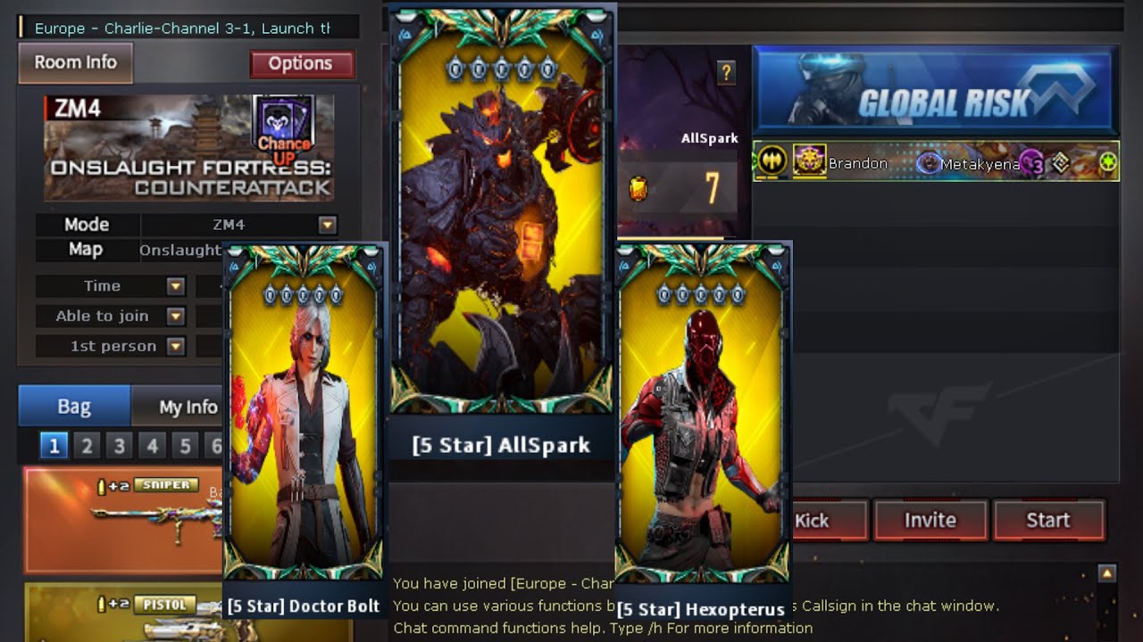 Crossfire west: winning rare cards (5 Star & 4 Star) Onslaught Fortress Red Zone Counter Attack ZM4❤