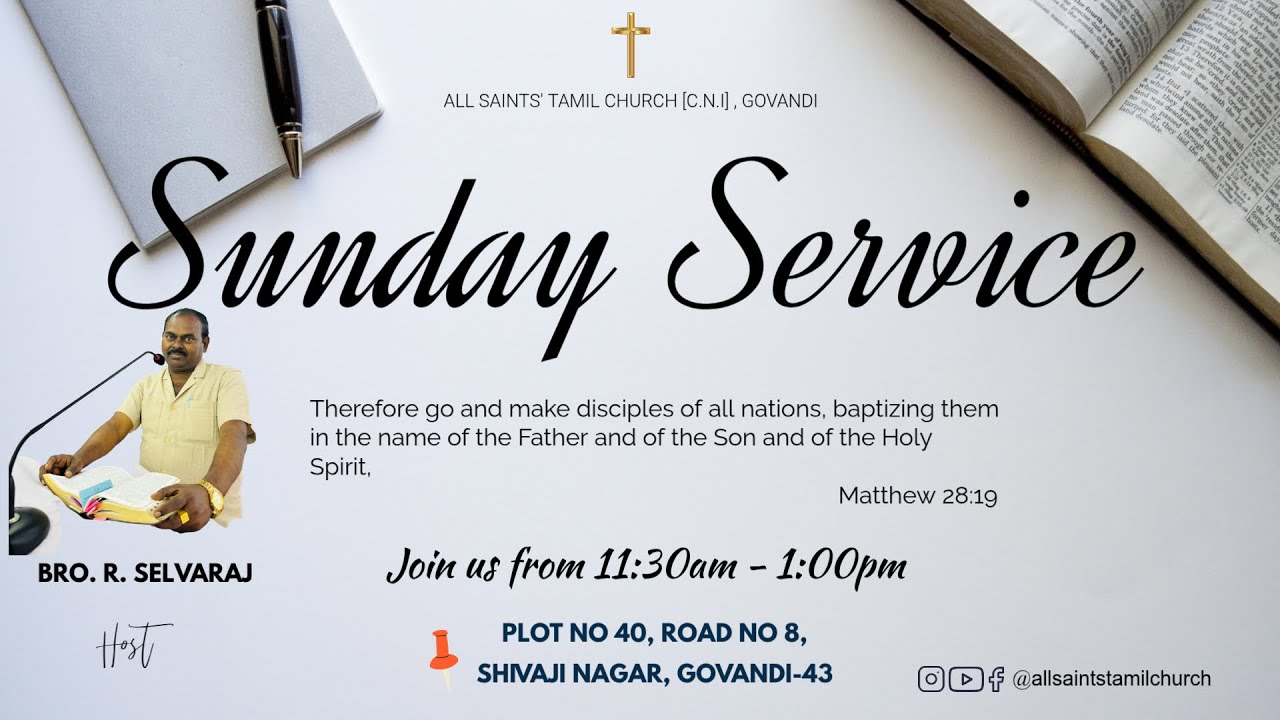 LIVE | Sunday Service| Bro. R. Selvaraj