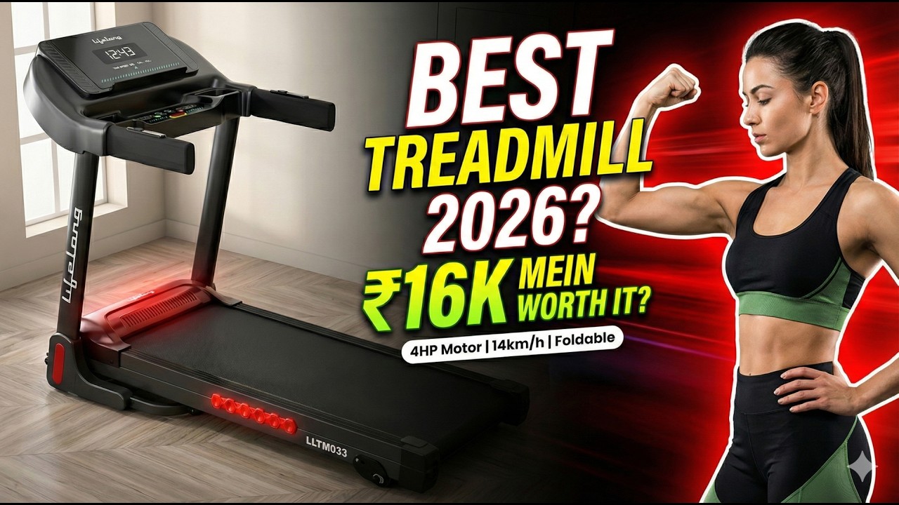 Lifelong FitPro Motorized Treadmill for Home (4HP Peak) LLTM033 | Best Treadmill 2026
