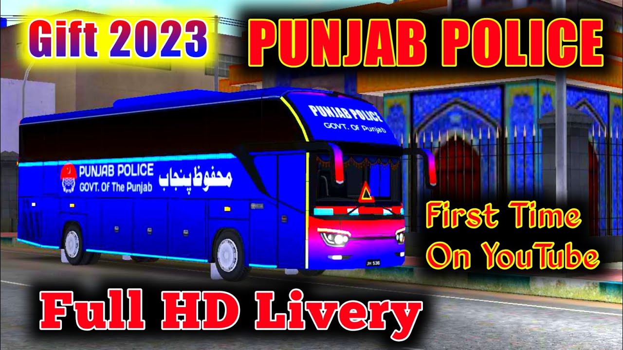 Punjab Police Bus Livery | Pakistan Police Bus Livery | Pilot Lover.
