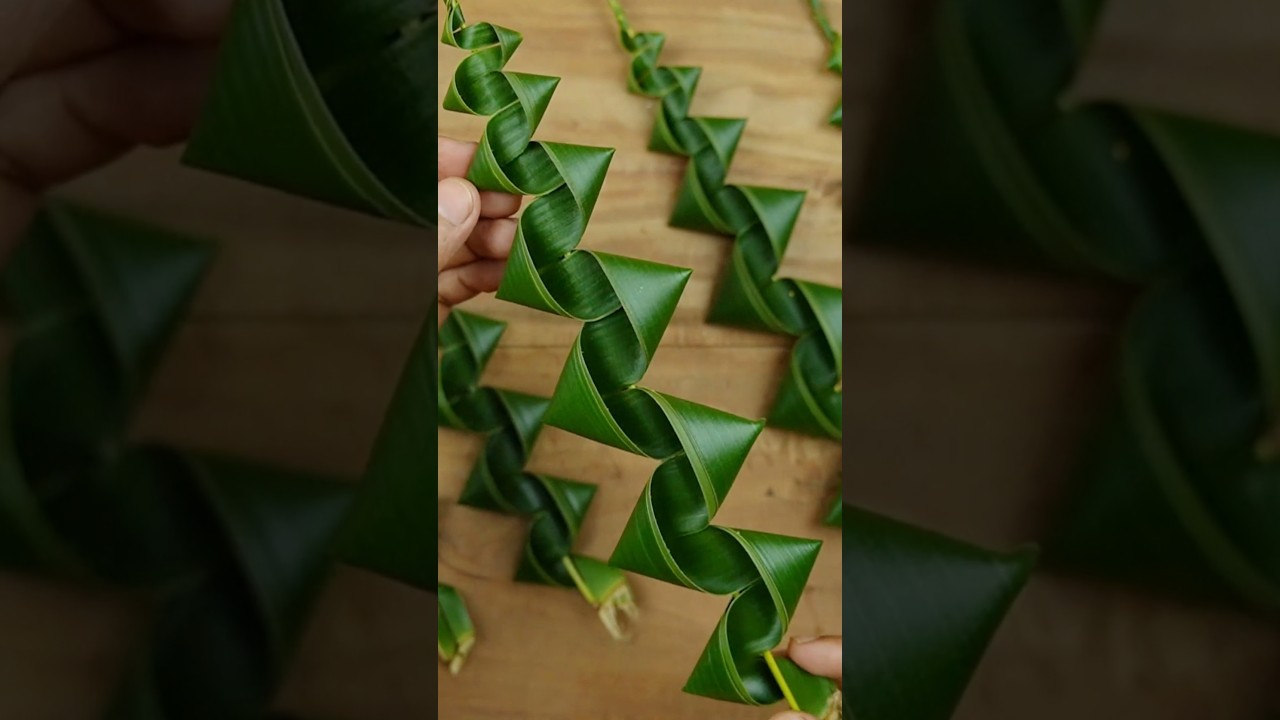 DIY Crafts With Real Leaves - Coconut Leaf Craft Ideas #crafts #coconut #reels #reelsvideo #usa