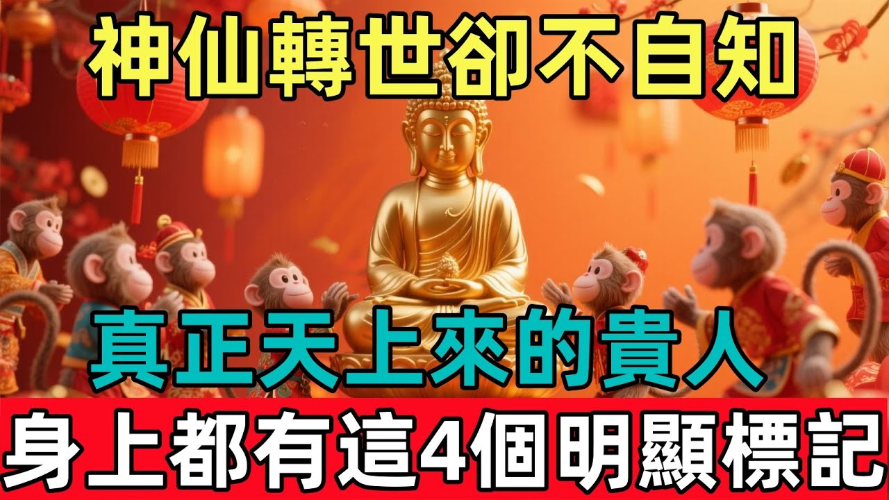 1956 年丙申屬猴人，有些人其實是神仙轉世卻不自知！真正天上來的貴人，身上都有這4個明顯標記。#佛约#生肖#财运 #佛學  #佛法 #佛教 #修行#生肖运势#属相运势#monkey