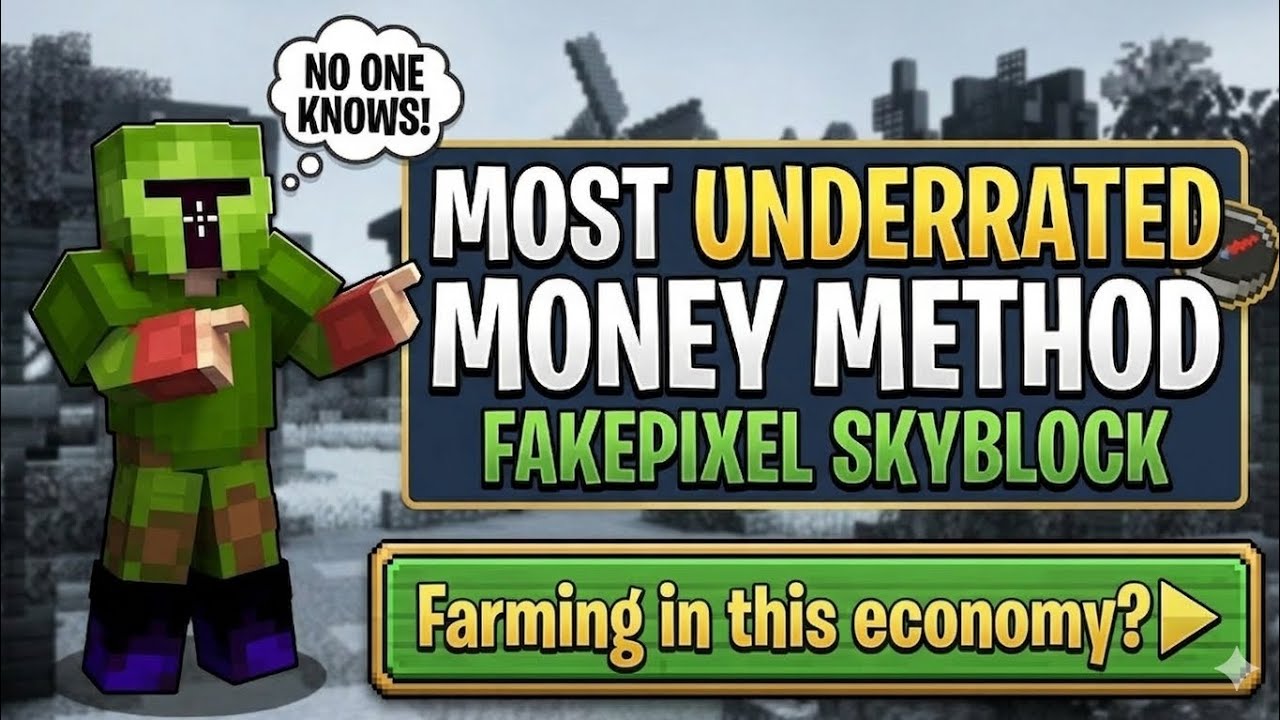 САМЫЙ НЕДООЦЕНЕННЫЙ СПОСОБ ЗАРАБОТКА | FAKEPIXEL SKYBLOCK |