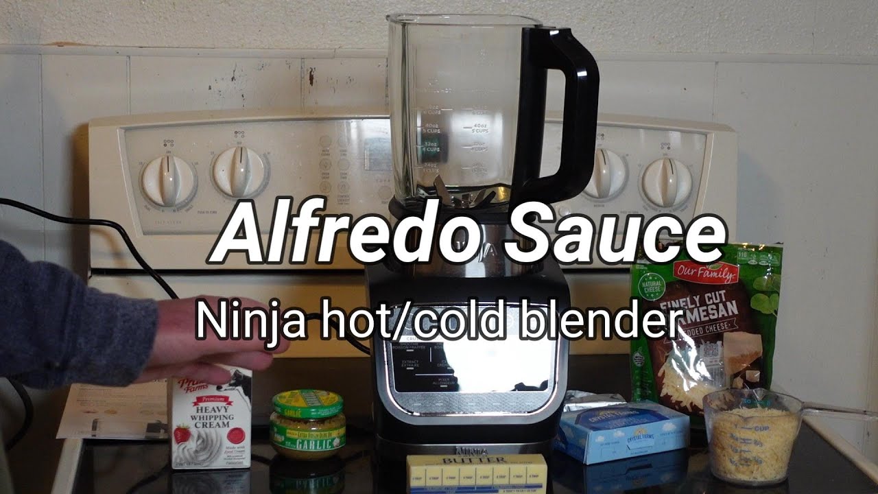 Alfredo Sauce in the Ninja Foodi Hot/Cold blender. Yummy!