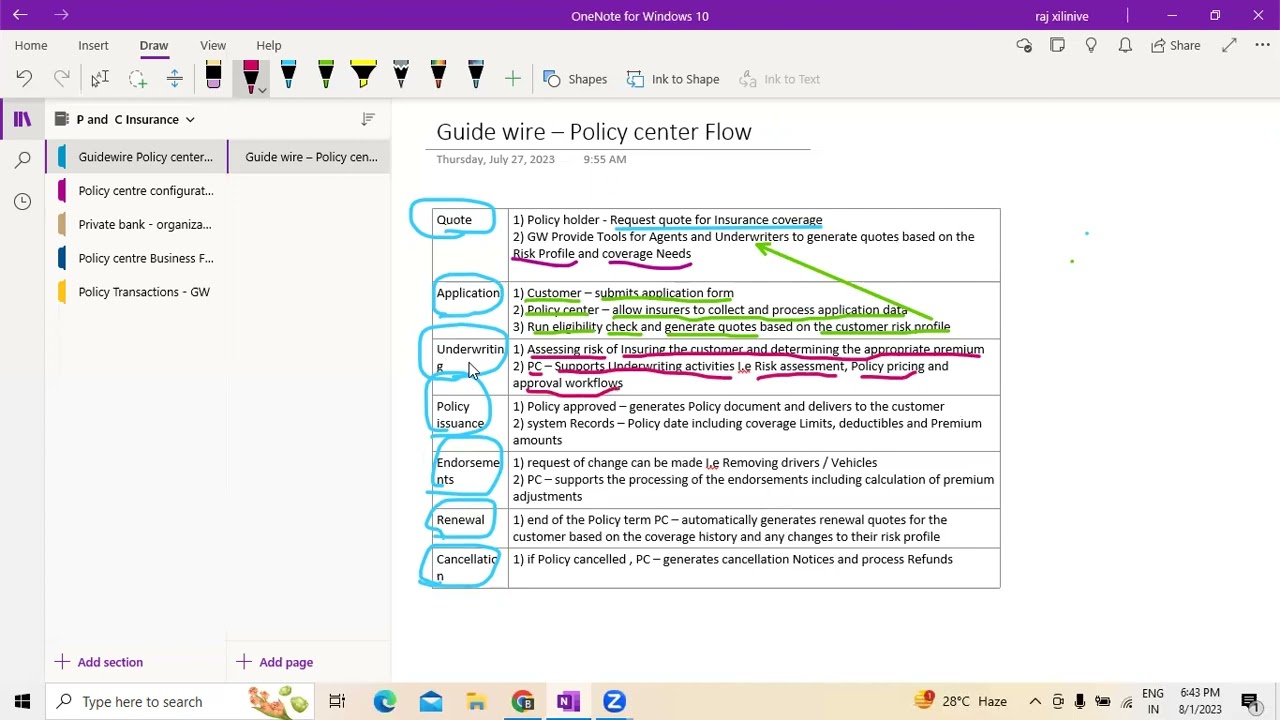 Guidewire - Policy center - P &C Insurance