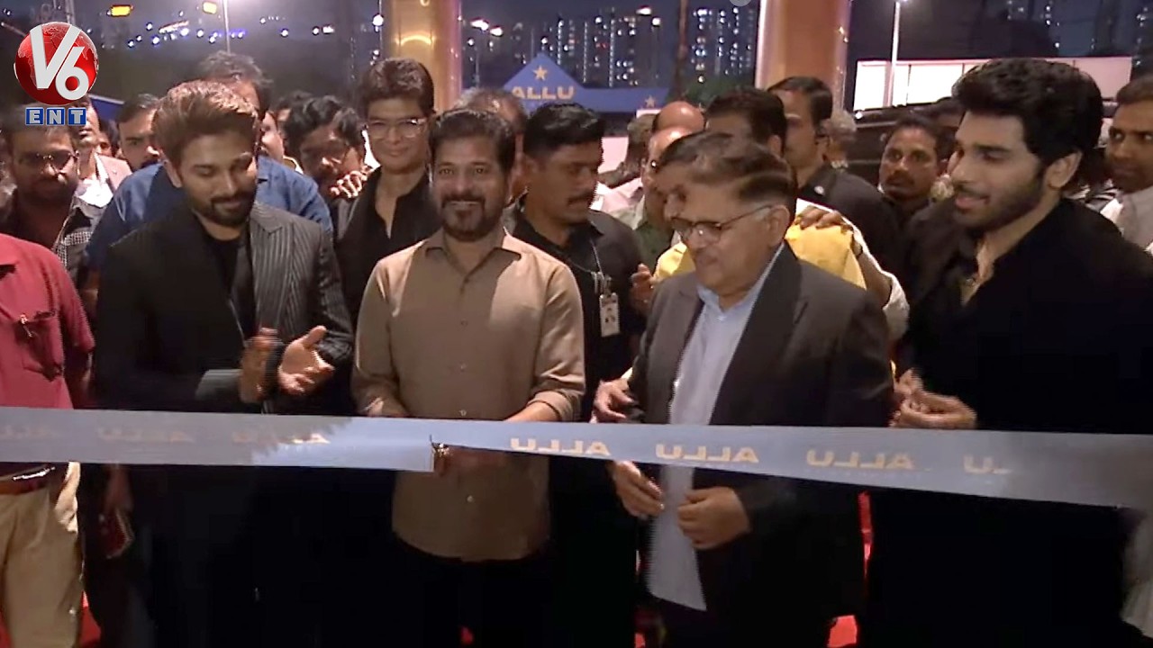 Allu Cinemas Inaugurated By CM Revanth Reddy | Allu  Arjun | V6Ent