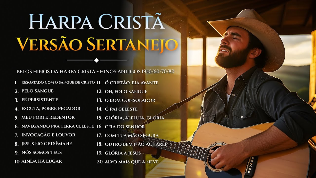 PODEROSO!  | 1 Hora de Hinos da Harpa Crist&atilde; | Vers&atilde;o Sertanejo 🙏🤠