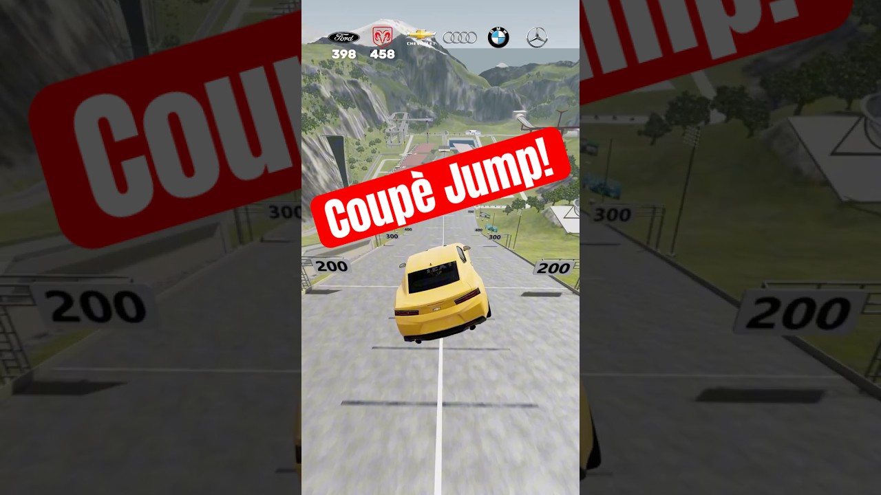 Coupe Car Jump Challenge! 🚀 BeamNG.drive