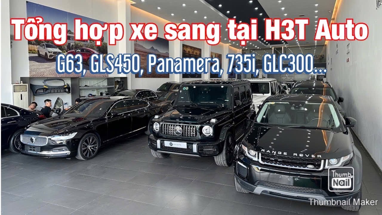 Tổng hợp nhiều xe VIP c&oacute; G63, GLS450, 735i, Panamera, 520i, 320i tại H3T Auto | Th&aacute;ng 8 2025