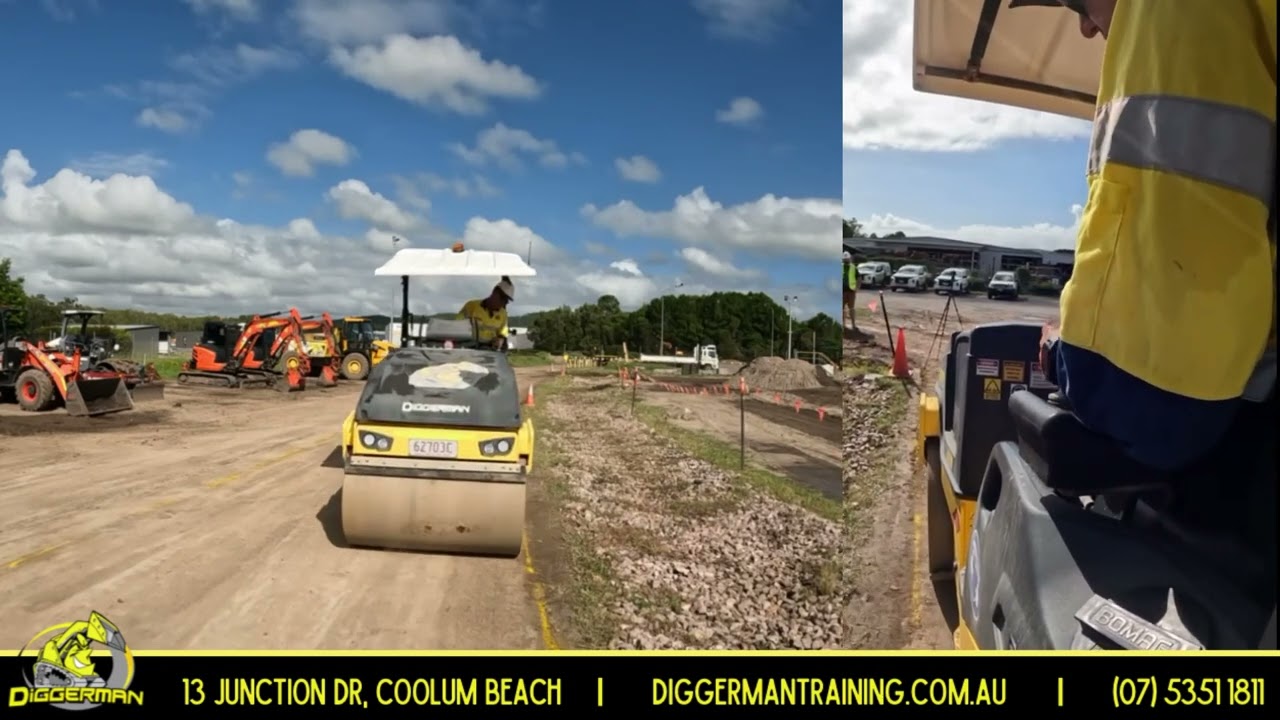 TWIN DRUM ROLLER: Safety Tips For rolling along an edge line - Diggerman Training
