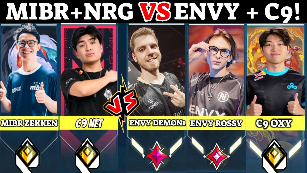 MiBR Zekken & New NRG neT Faced ENVY Demon1 Rossy C9 Oxy & EG Okeanos in Ranked !