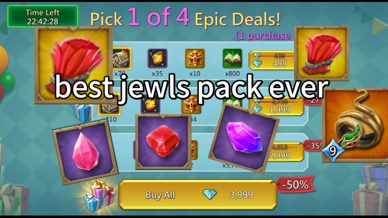 40$ in Ultimate Combo, best pack for jewls - Lords Mobile #lordsmobile