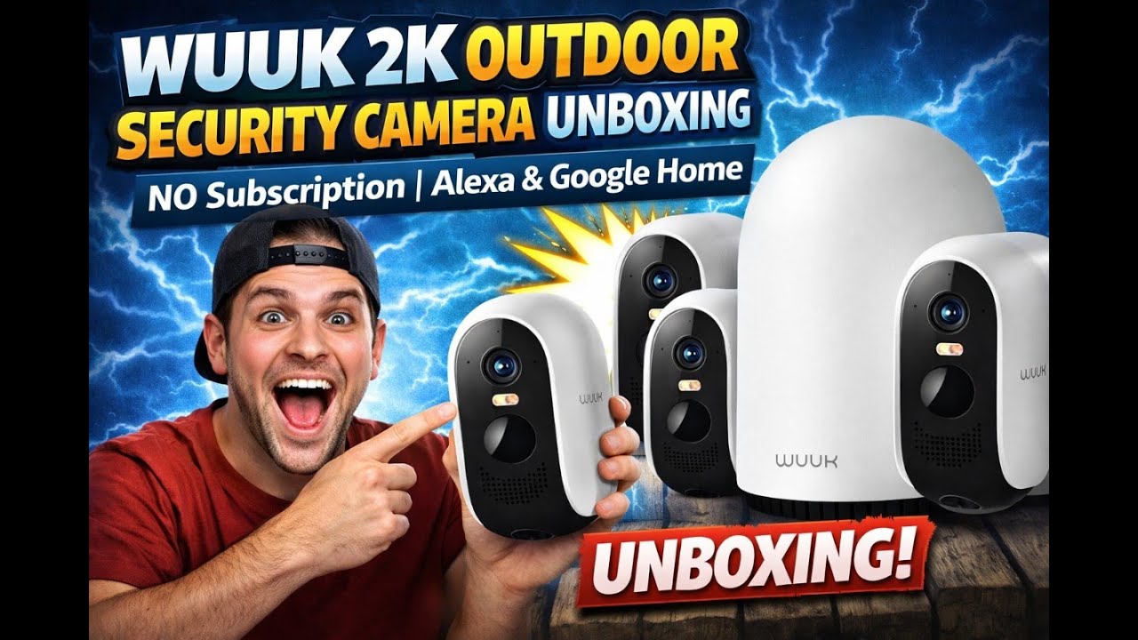 WUUK 2K Outdoor Security Camera Unboxing | NO Subscription | Alexa & Google Home