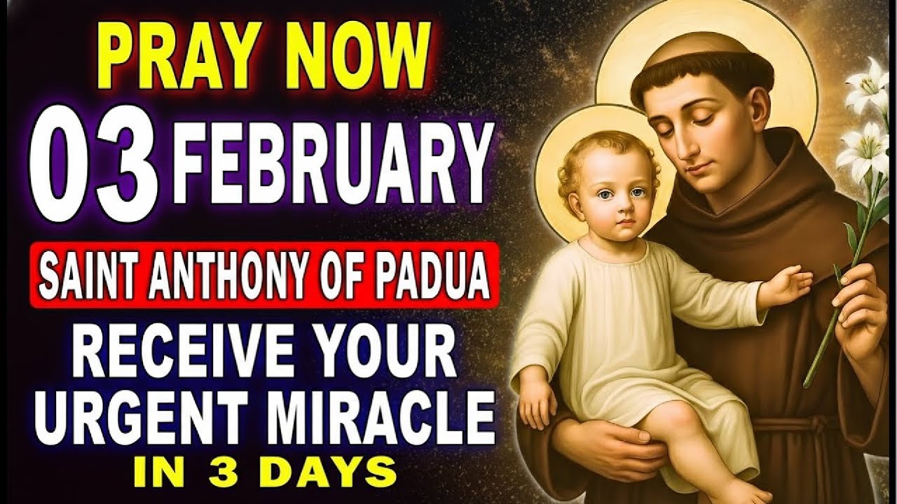 Pray Today To Receive Your Urgent Miracle Soon | Saint Anthony