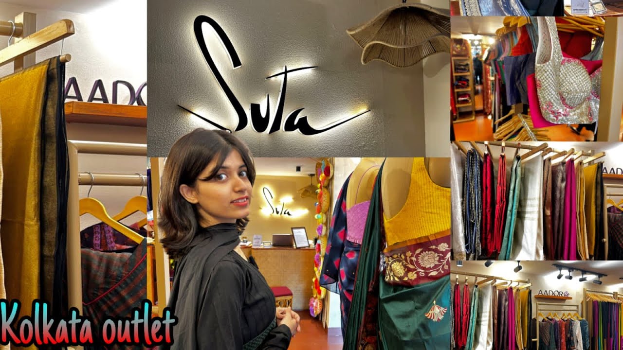 Suta saree collection Kolkata/ suta stylish blouse collection/ suta saree haul #viral #kolkata