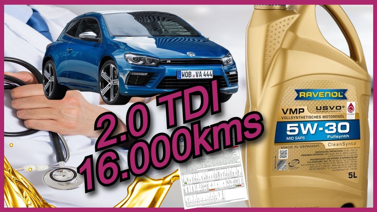 Как стареет Ravenol VMP 5w30 VW Scirocco 2.0 TDI после 16 000 км эксплуатации? [ОТРАБОТАННОЕ МАСЛО]