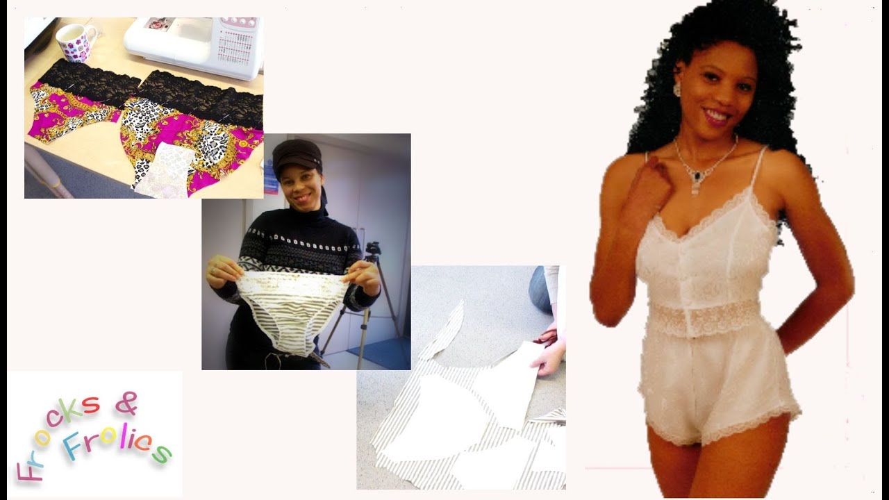 How to sew Lingerie | Plain elasticated Briefs | Sewing Tutorial | Frocks & Frolics