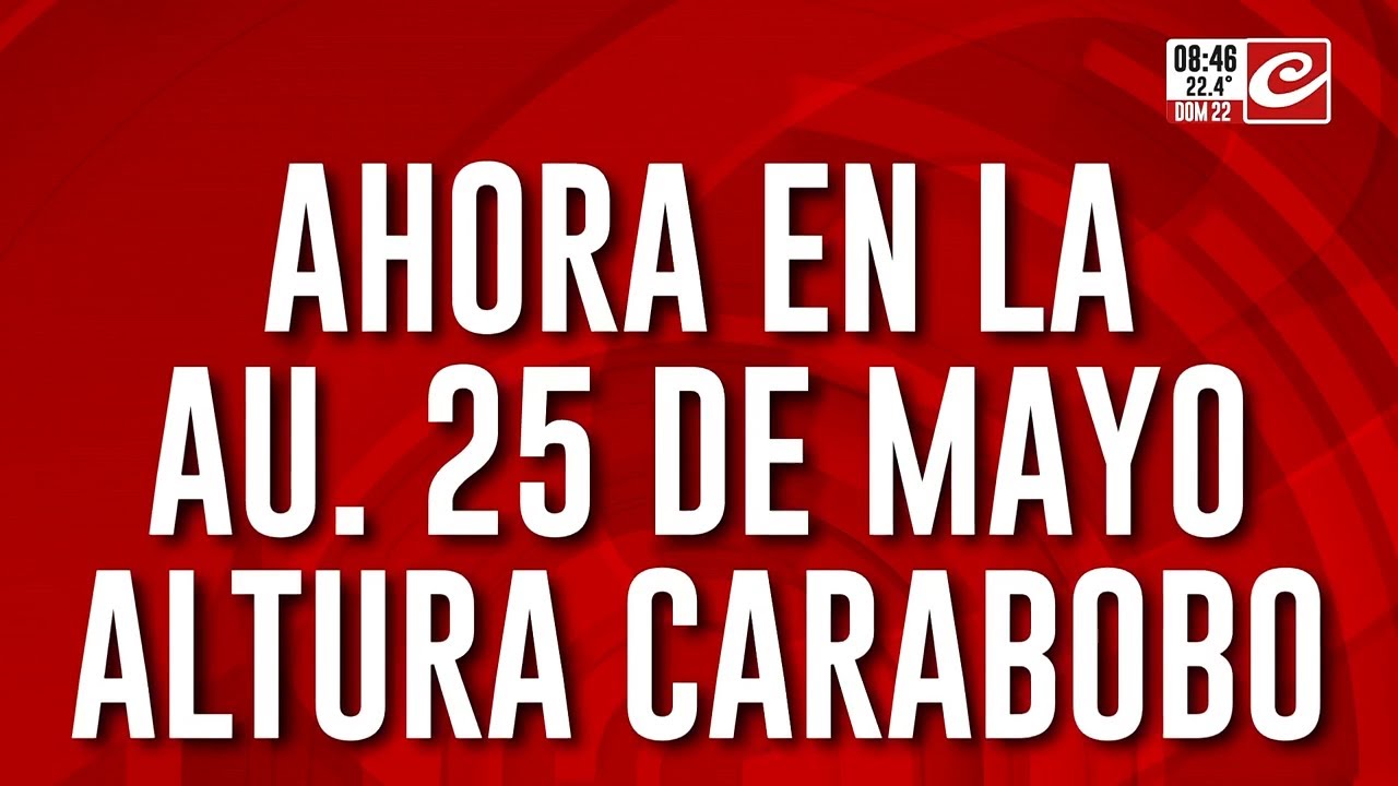 Choque en autopista 25 de Mayo