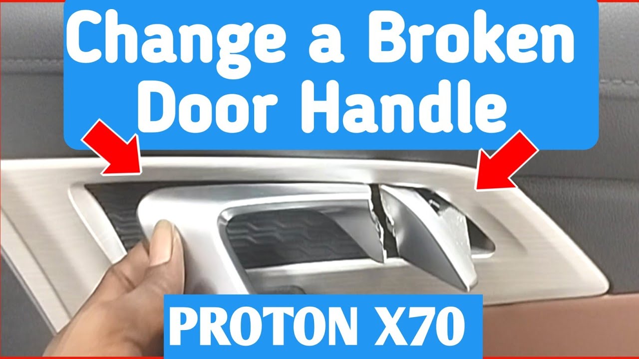Proton x70 ! How to remove door panel ! How to replace a broken door handle